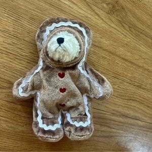Boyds Bears TJ's Best Dressed G.B. Gingerpeeker Gingerbread Costume Plush Bear